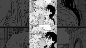 Chainsaw Man First Kiss New Romantic Arc?  #shorts  #anime  #chainsawman