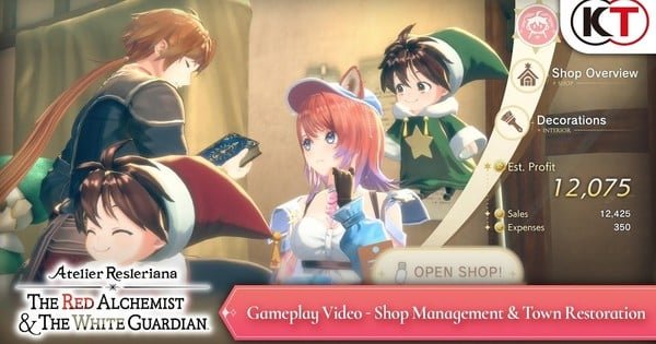 Atelier Resleriana: The Red Alchemist & the White Guardian Game Previews Shop Management, Town Restoration System – News