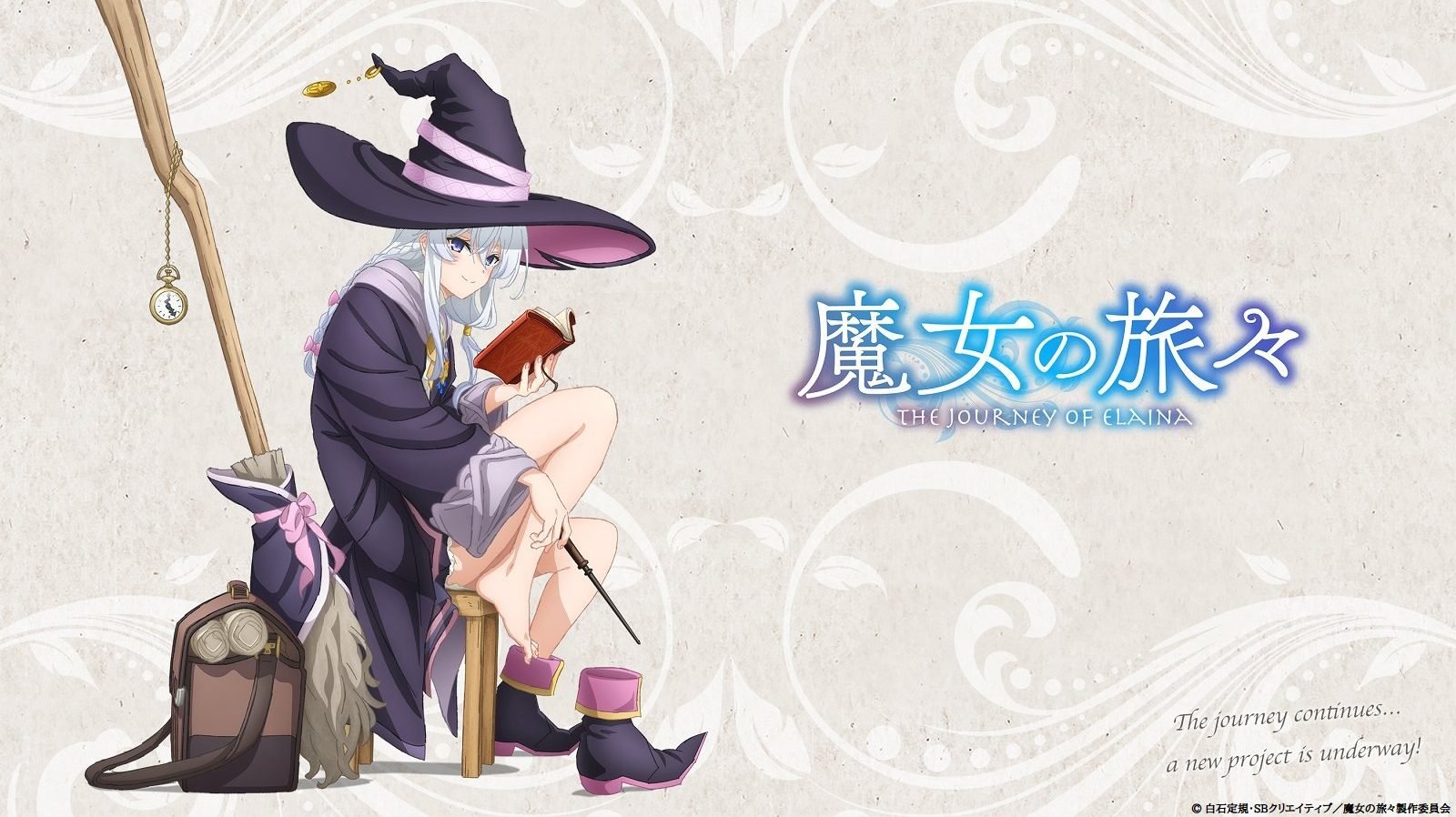 The Journey of Elaina Anime Gets New Illustration Ahead of 5th Anniversary