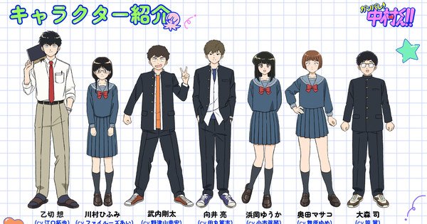 ‘Go for It, Nakamura!’ Anime Reveals 7 More Cast Members – News