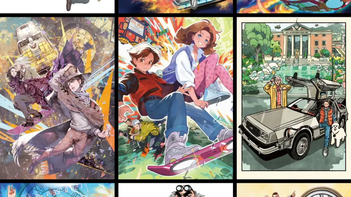 10 of Japan’s top video game and manga artists draw new Back to the Future 40th anniversary illustrations