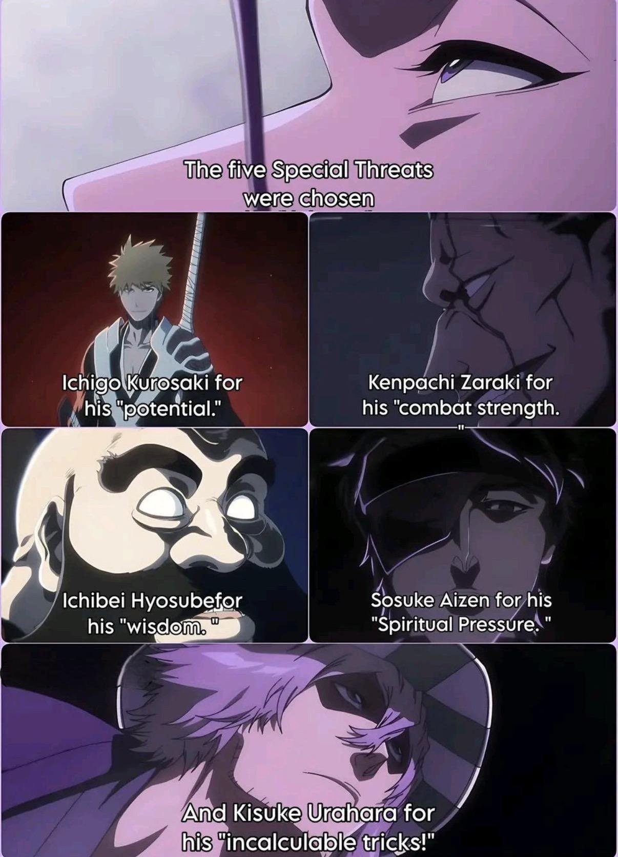 The five Special War Powers in Bleach Thousand Year Blood War