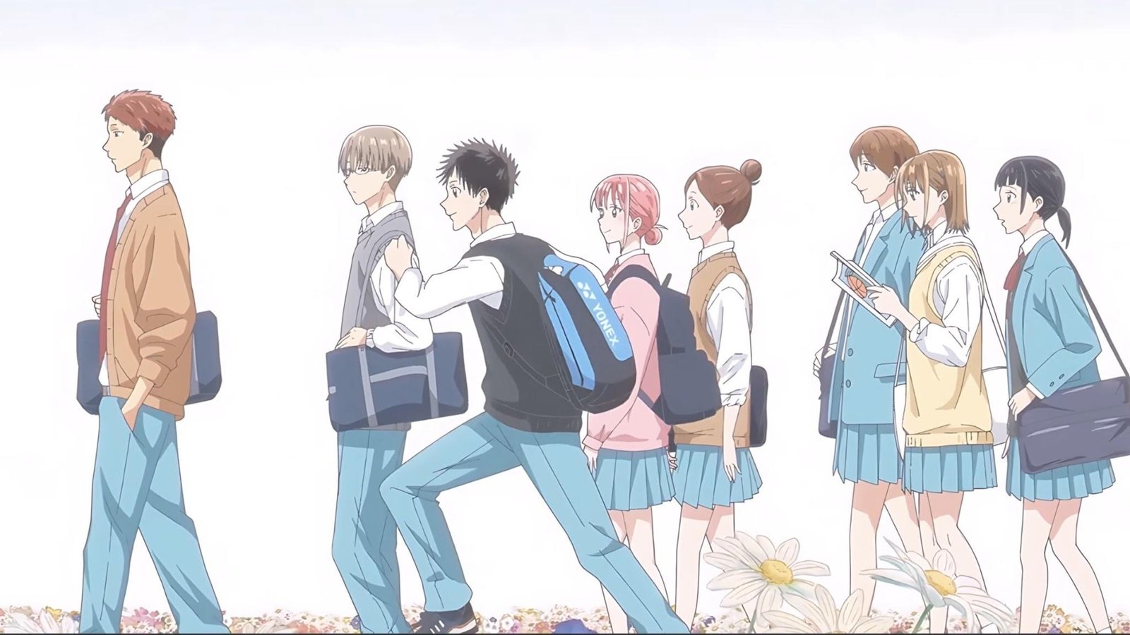 The Blue Box cast walking on after graduation