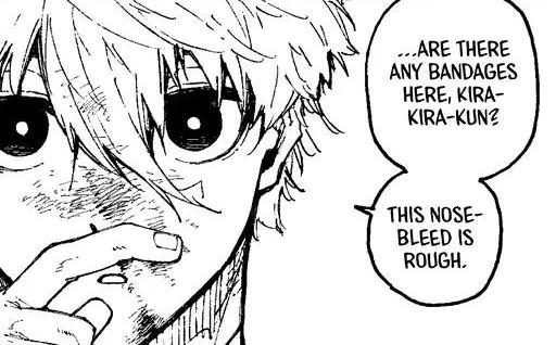 Teddy Knight asks Kira for a bandage for his nosebleed