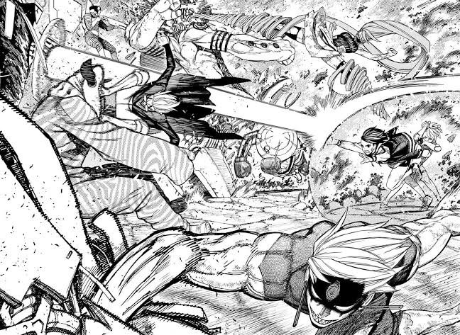 The Evil Eye and dinosaurs clash in Dandadan 241
