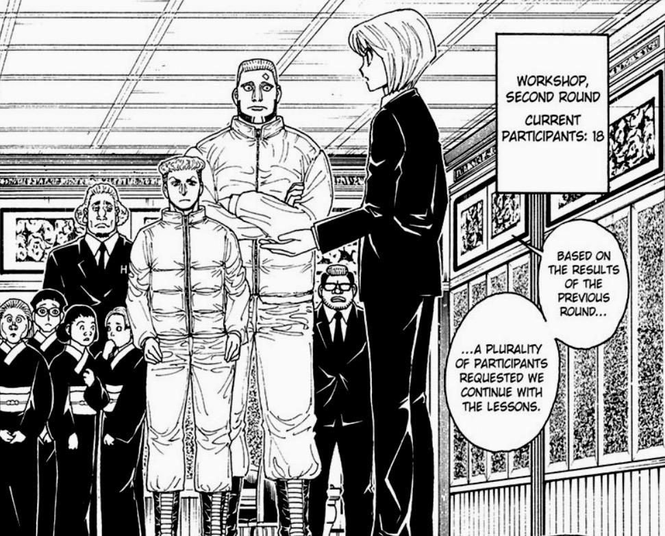 Kurapika teaches his Nen workshop to the second round of participants