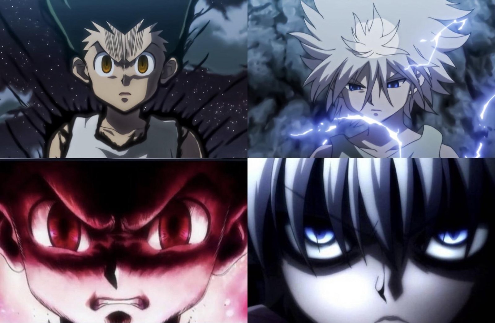 Gon and Killua at full power in Hunter x Hunter