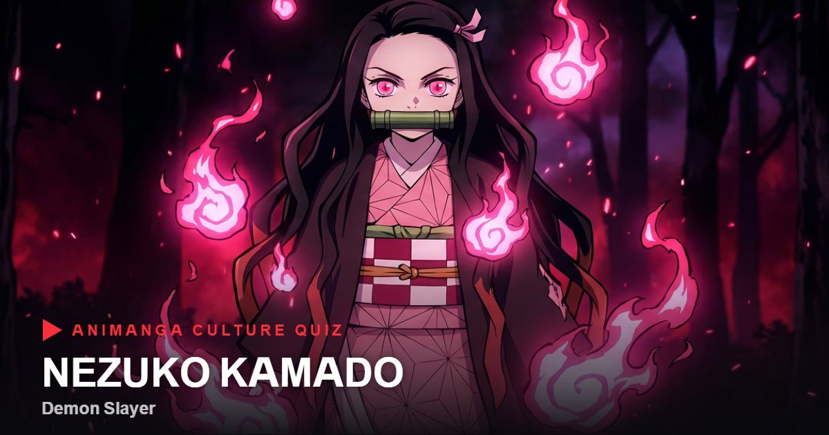 Nezuko Kamado from Demon Slayer quiz cover