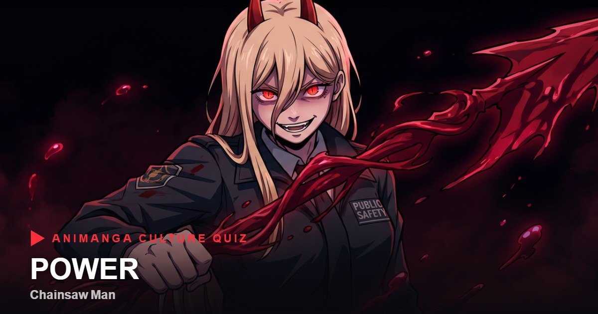 Power from Chainsaw Man quiz cover