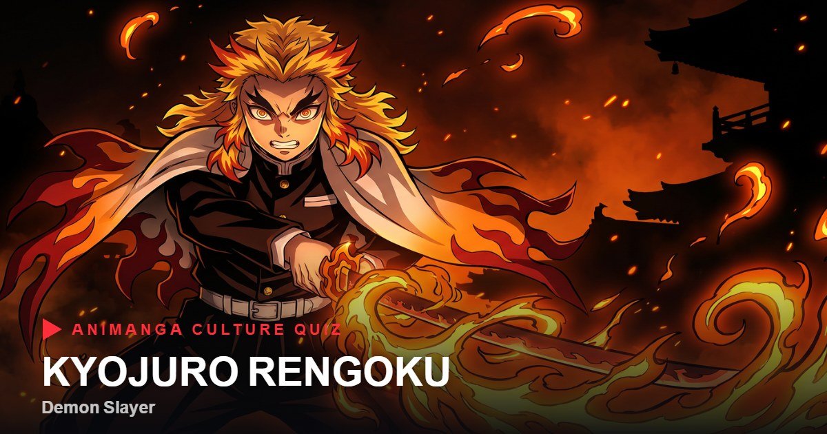 Kyojuro Rengoku from Demon Slayer quiz cover