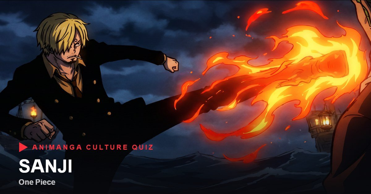 Sanji from One Piece quiz cover