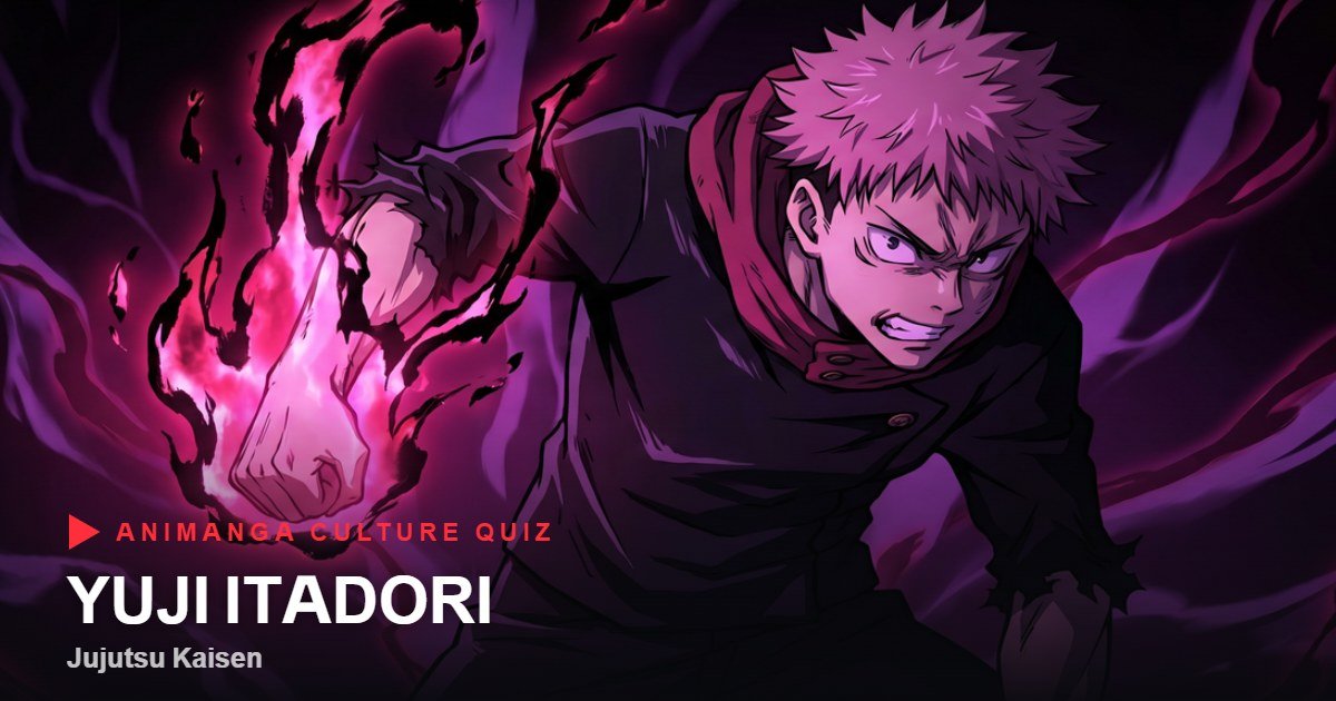 Yuji Itadori from Jujutsu Kaisen quiz cover