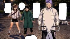Momo, Okarun and Yatagarasu in Dandadan 243
