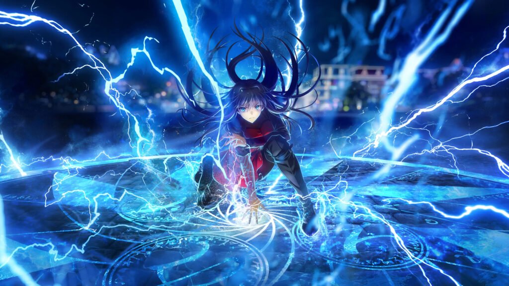 Witch on the Holy Night first key visual with Aoko Aozaki