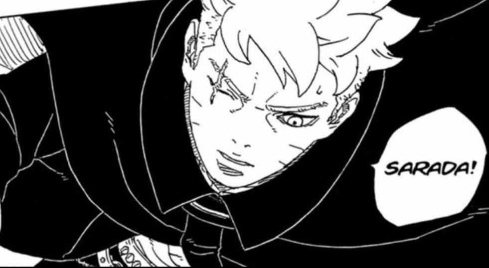 Boruto shouting for Sarada in Boruto Two Blue Vortex 37