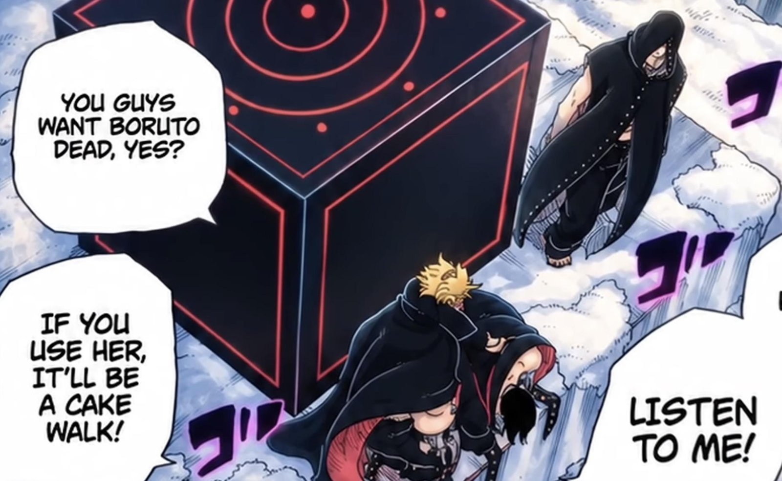 Code pitching Sarada as bait for Boruto in Boruto Two Blue Vortex 37