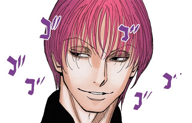 Hisoka in colour in Hunter x Hunter chapter 420